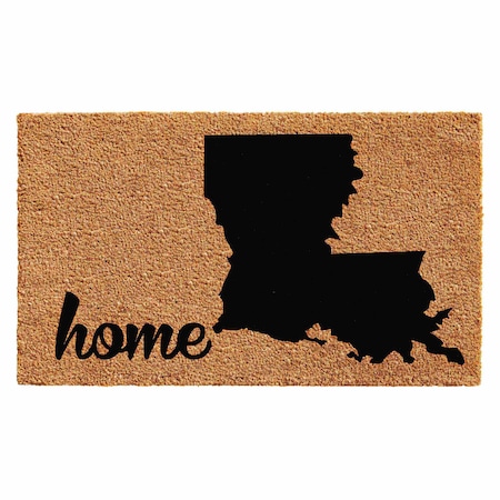 Calloway Mills Entrance Mat, Coir, Natural, Black 102901830